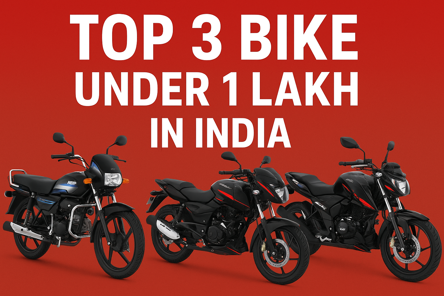 TOP 3 BIKE UNDER 1 LAKH IN INDIA [2025]