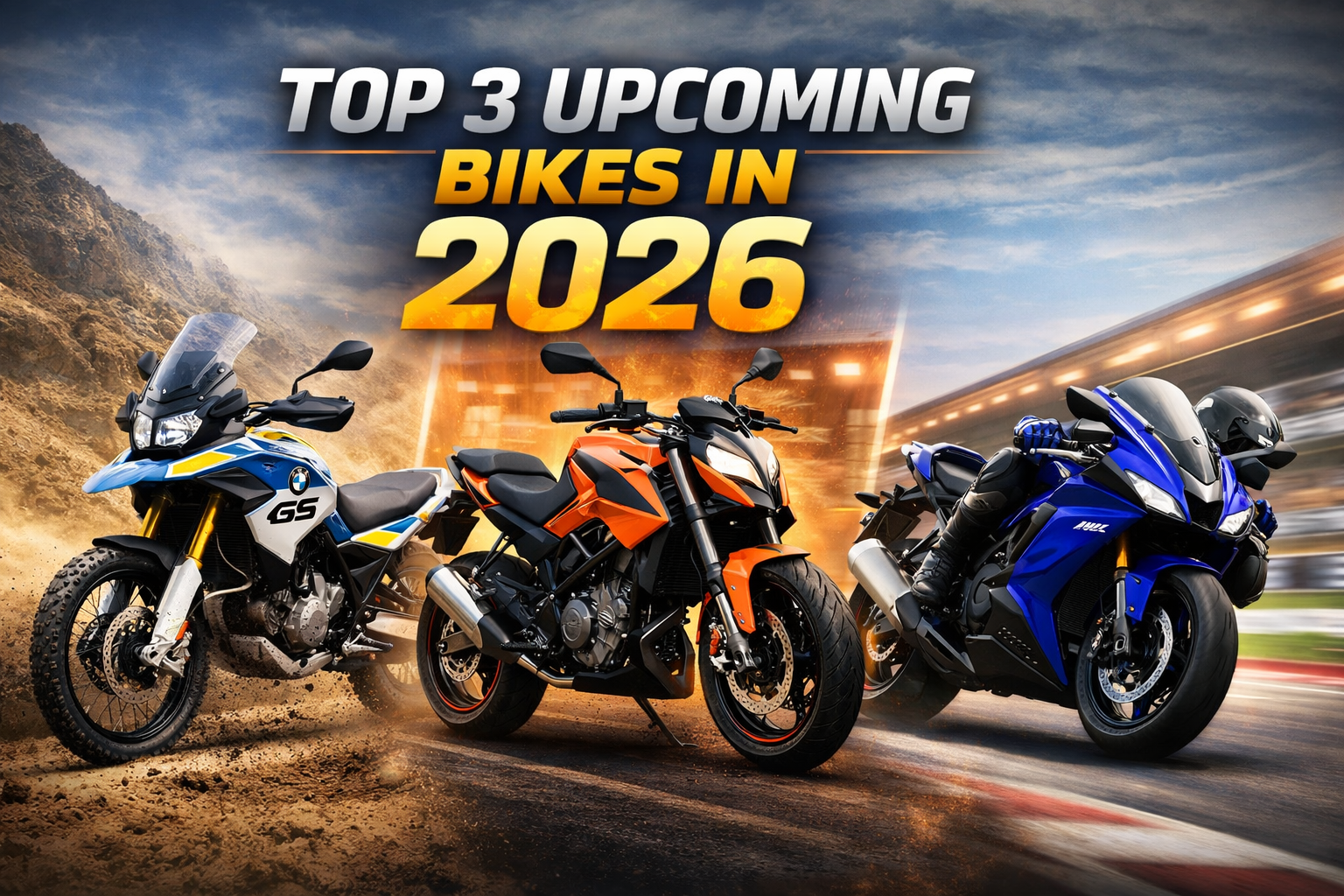 TOP 3 UPCOMING BIKES IN INDIA 2026